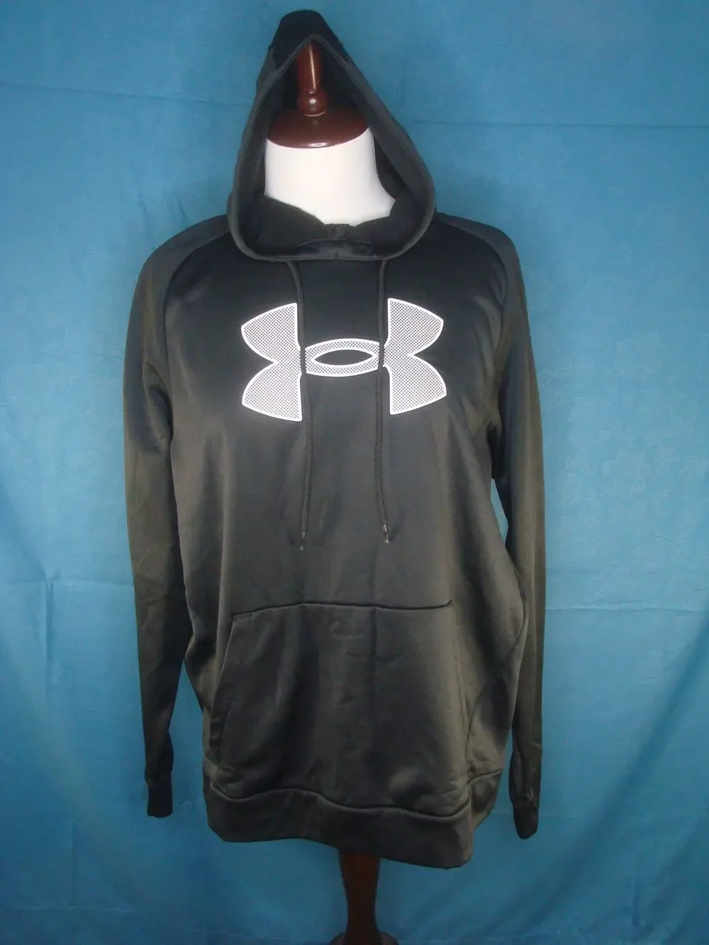 Under Armour Men's Rival Fleece Logo Hoodie Black Large